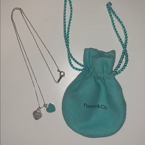 Tiffany & Co Mini Double Heart Tag Pendant